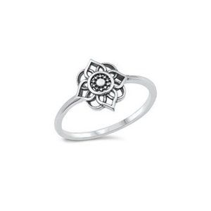 NEW 925 Sterling Silver Mandala Ring